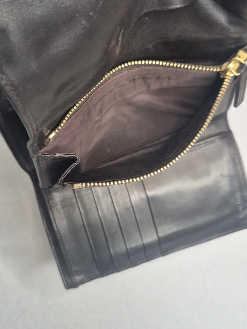 Miu Miu Tan Croc-Embossed Leather Wallet